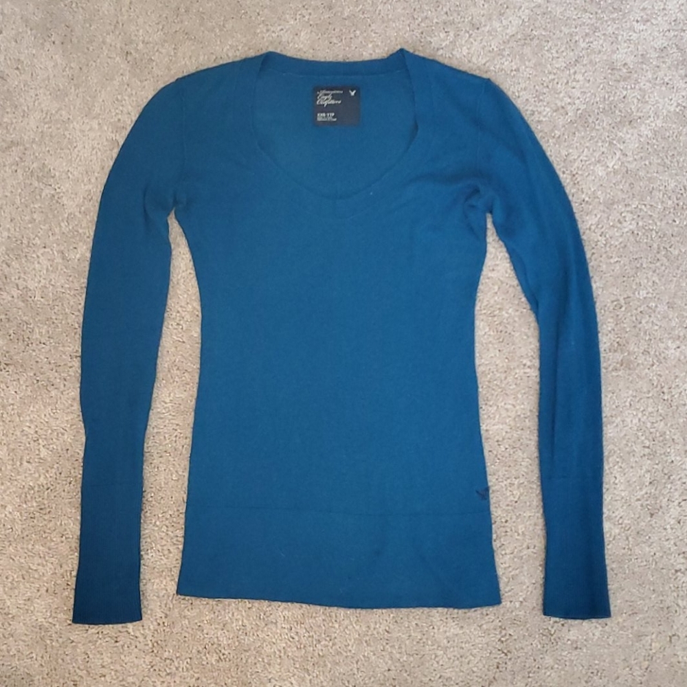 AE Blue Jegging Sweater